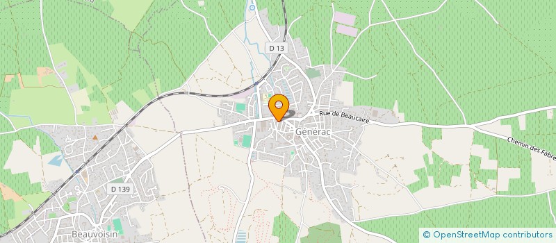 localisation de l'entreprise MADAME MONIQUE DELPIERRE  GENERAC