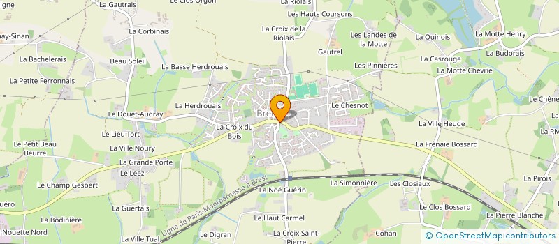 localisation de l'entreprise MADAME MONIQUE DEMAY  BRETEIL