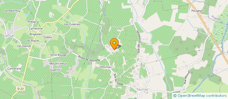 localisation de l'entreprise MADAME MONIQUE DENECHAUD  TAURIAC