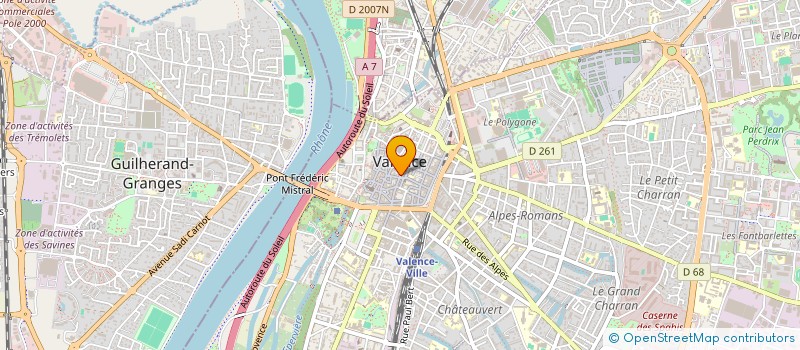 localisation de l'entreprise MADAME MONIQUE DEPREZ à VALENCE