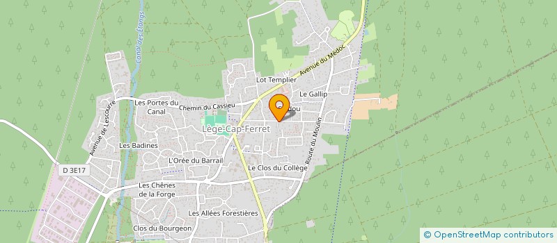 localisation de l'entreprise MADAME MONIQUE DESARNAUD  LEGE-CAP-FERRET