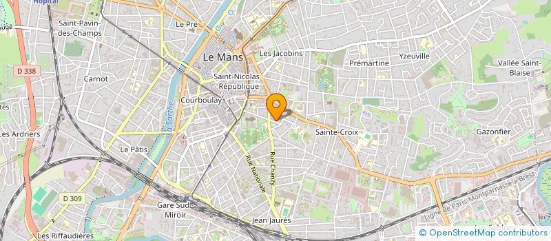 localisation de l'entreprise MADAME MONIQUE DESEVAUX  LE MANS