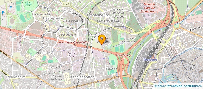 localisation de l'entreprise MADAME MONIQUE DEURING à STRASBOURG