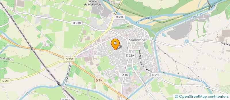 localisation de l'entreprise MADAME MONIQUE DIAZ  MALLEMORT