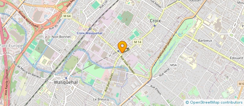 localisation de l'entreprise MADAME MONIQUE DIEVAL  CROIX