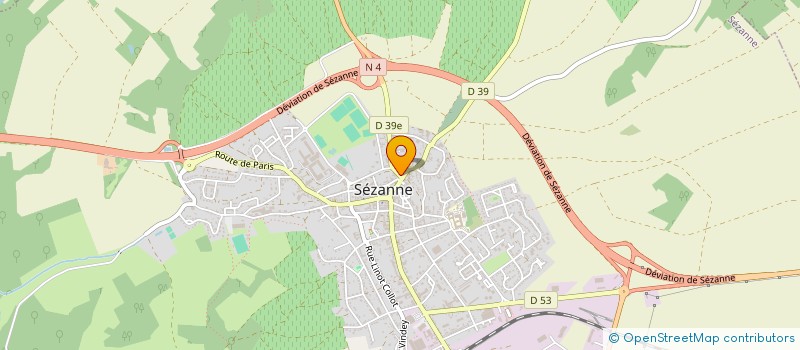 localisation de l'entreprise MADAME MONIQUE DINE  SEZANNE