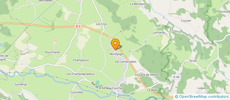 localisation de l'entreprise MADAME MONIQUE DIOU à VEBRET