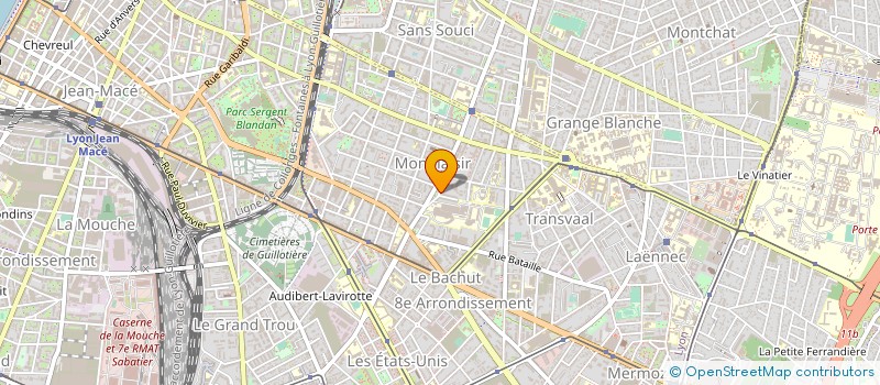 localisation de l'entreprise MADAME MONIQUE DJADOUN  LYON