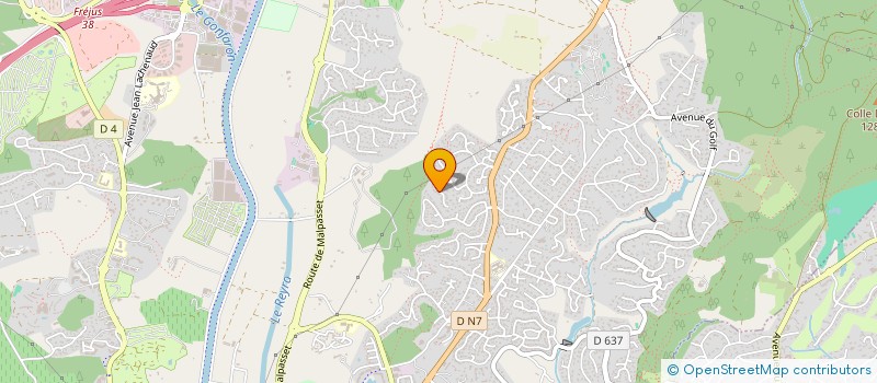 localisation de l'entreprise MADAME MONIQUE DOMENES à FREJUS