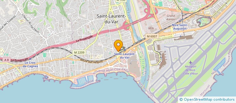 localisation de l'entreprise MADAME MONIQUE DORIGNAC  SAINT-LAURENT-DU-VAR