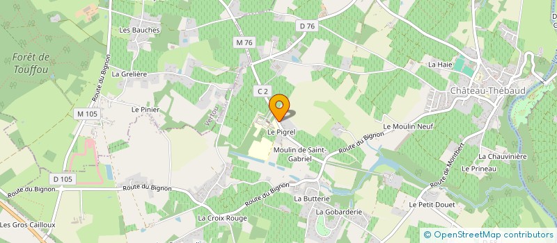 localisation de l'entreprise MADAME MONIQUE DOSSEUL à CHATEAU-THEBAUD