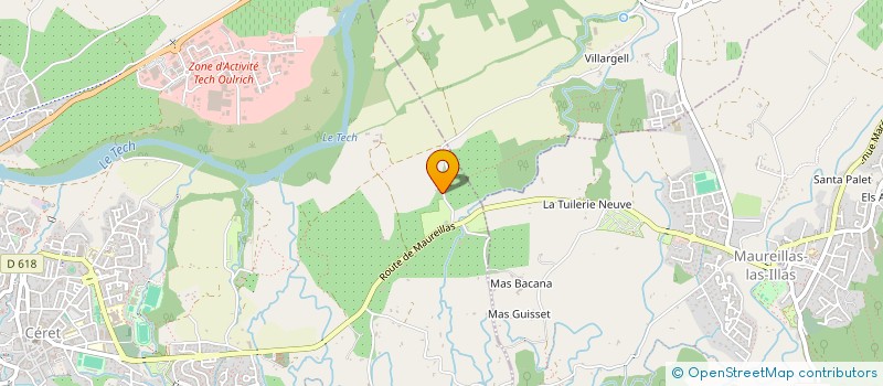 localisation de l'entreprise MADAME MONIQUE DOUTRES  CERET