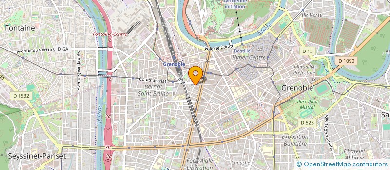 localisation de l'entreprise MADAME MONIQUE DREAN  GRENOBLE