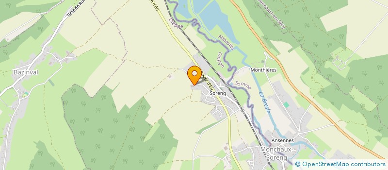 localisation de l'entreprise MADAME MONIQUE DRON  MONCHAUX-SORENG