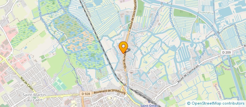 localisation de l'entreprise MADAME MONIQUE DUBOIS  SAINT-OMER