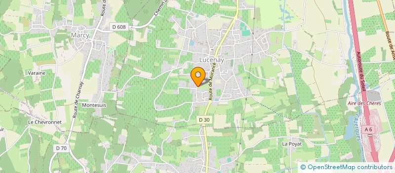 localisation de l'entreprise MADAME MONIQUE DUCHAMP  LUCENAY