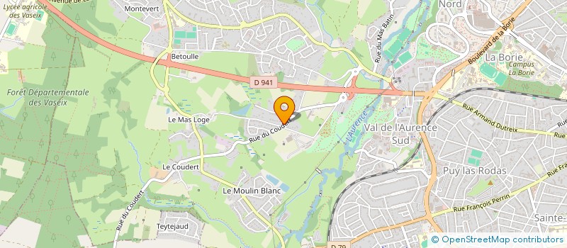 localisation de l'entreprise MADAME MONIQUE DUFOUR à LIMOGES