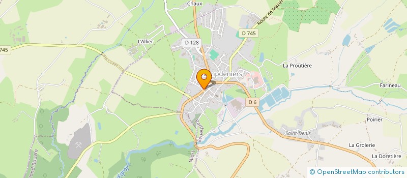 localisation de l'entreprise MADAME MONIQUE DUFOUR  CHAMPDENIERS