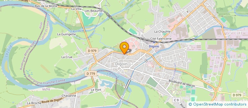 localisation de l'entreprise MADAME MONIQUE DUGRENOT  DIGOIN