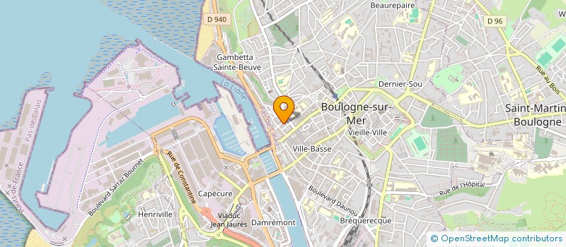 localisation de l'entreprise MADAME MONIQUE DUJARDIN  BOULOGNE-SUR-MER