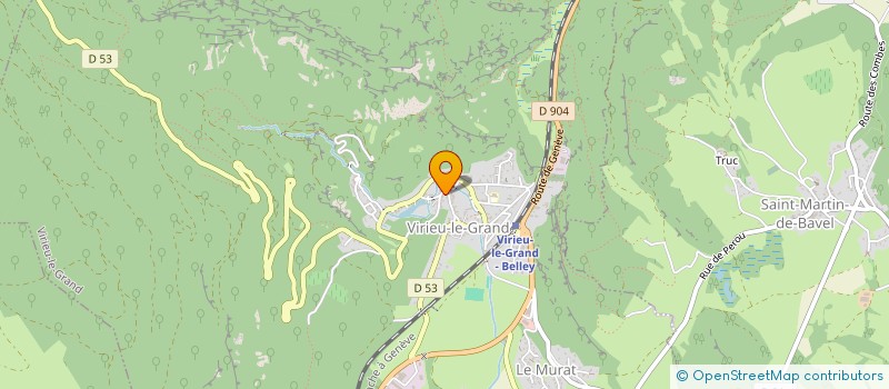 localisation de l'entreprise MADAME MONIQUE DULWEZ  VIRIEU-LE-GRAND