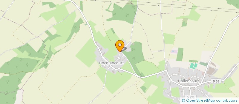 localisation de l'entreprise MADAME MONIQUE DUMEIGE  HALLENCOURT