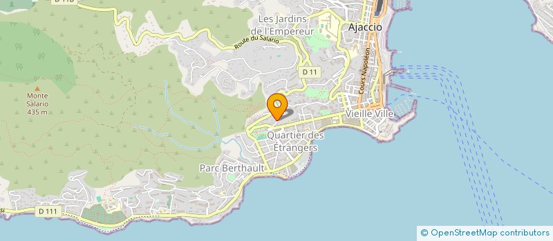 localisation de l'entreprise MADAME MONIQUE DUPONT à AJACCIO
