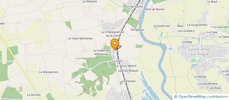 localisation de l'entreprise MADAME MONIQUE DUPOY à LANGON