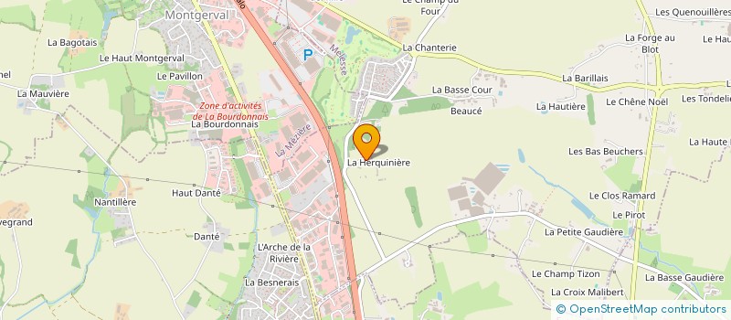 localisation de l'entreprise MADAME MONIQUE DUPUIS  MELESSE