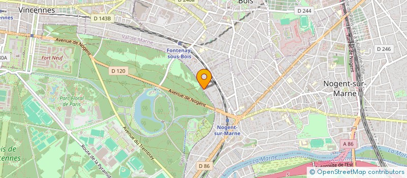 localisation de l'entreprise MADAME MONIQUE DUPUY à NOGENT-SUR-MARNE