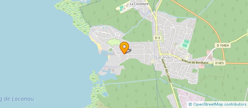 localisation de l'entreprise MADAME MONIQUE DUPUY  LACANAU
