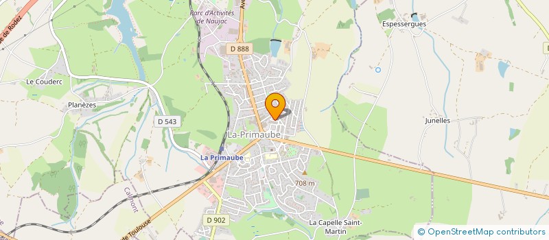 localisation de l'entreprise MADAME MONIQUE DURAND  LUC-LA-PRIMAUBE