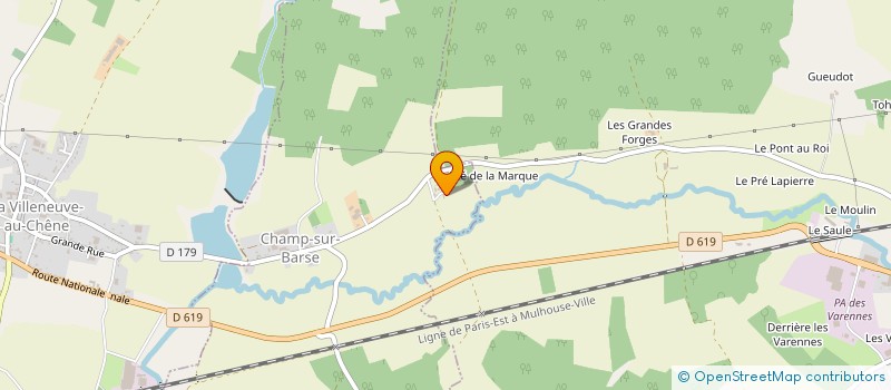 localisation de l'entreprise MADAME MONIQUE DURAND à CHAMP SUR BARSE