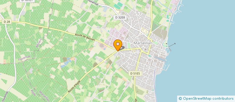 localisation de l'entreprise MADAME MONIQUE DURAND à MARSEILLAN