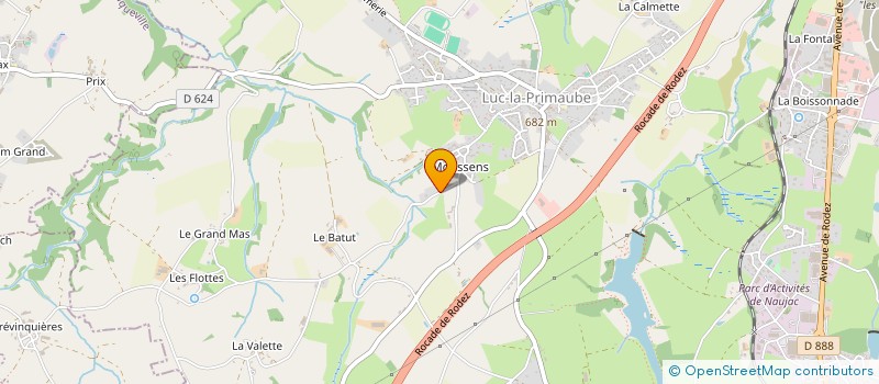 localisation de l'entreprise MADAME MONIQUE DURAND  CALMONT