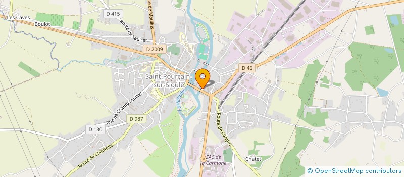 localisation de l'entreprise MADAME MONIQUE DURIF à SAINT-POURCAIN-SUR-SIOULE