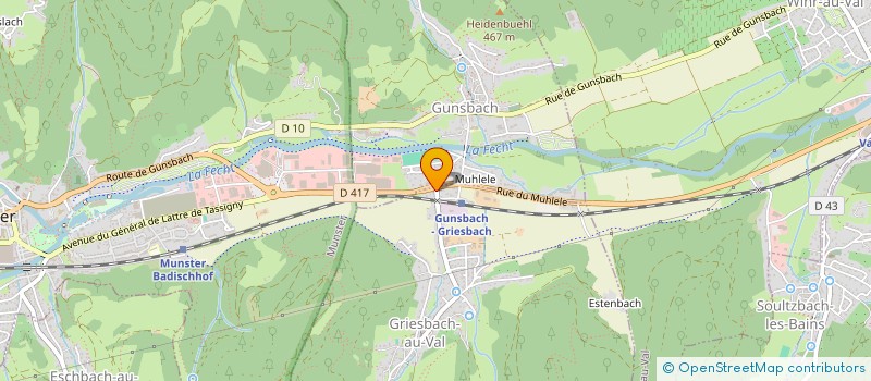 localisation de l'entreprise MADAME MONIQUE DURUPT à GRIESBACH-AU-VAL