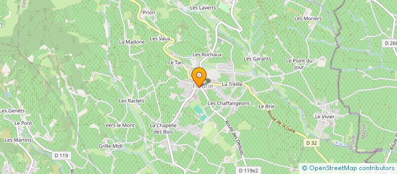 localisation de l'entreprise MADAME MONIQUE DUSSAUGE à FLEURIE