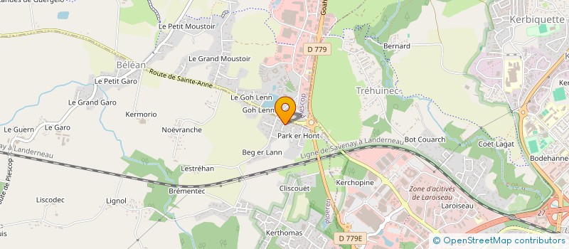 localisation de l'entreprise MADAME MONIQUE DUSSAUX à PLOEREN