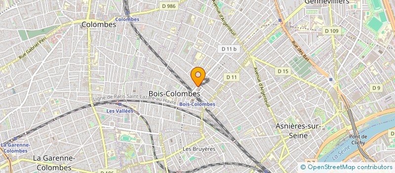 localisation de l'entreprise MADAME MONIQUE DUVAL à BOIS-COLOMBES