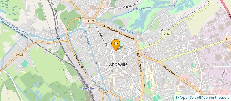 localisation de l'entreprise MADAME MONIQUE DUVAL à ABBEVILLE