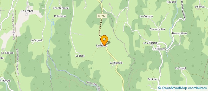 localisation de l'entreprise MADAME MONIQUE ECHALIER à ST DIER D AUVERGNE