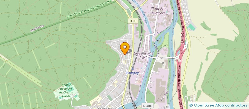 localisation de l'entreprise MADAME MONIQUE ERB  POMPEY