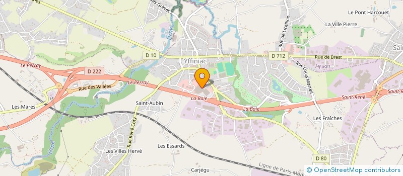 localisation de l'entreprise MADAME MONIQUE ERHEL  YFFINIAC