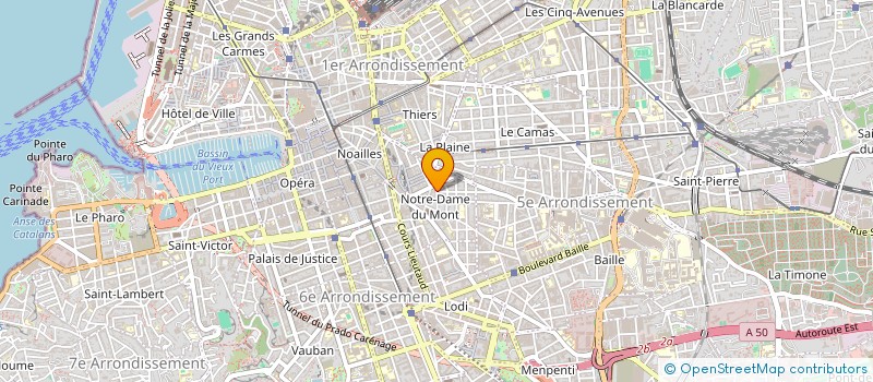localisation de l'entreprise MADAME MONIQUE ESTIENNE à MARSEILLE