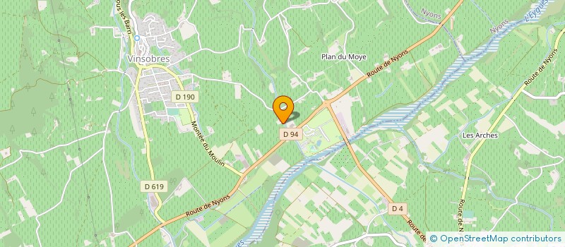 localisation de l'entreprise MADAME MONIQUE FABRE  MIRABEL-AUX-BARONNIES