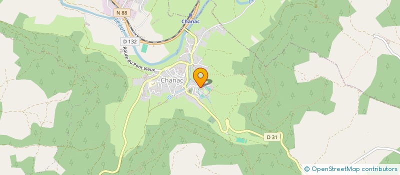 localisation de l'entreprise MADAME MONIQUE FAGES  CHANAC