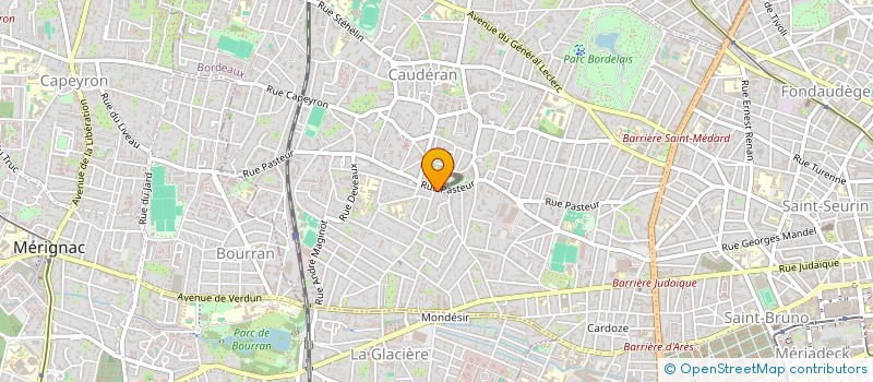 localisation de l'entreprise MADAME MONIQUE FARGE  BORDEAUX