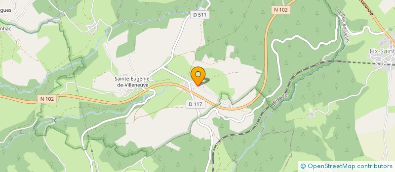 localisation de l'entreprise MADAME MONIQUE FARIGOULE  SAINTE-EUGENIE-DE-VILLENEUVE