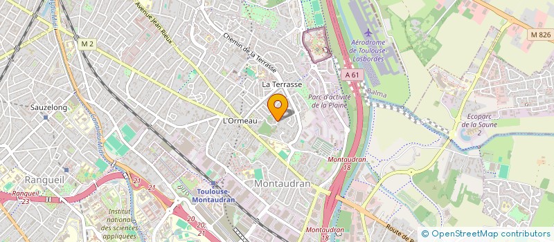 localisation de l'entreprise MADAME MONIQUE FAURE  TOULOUSE